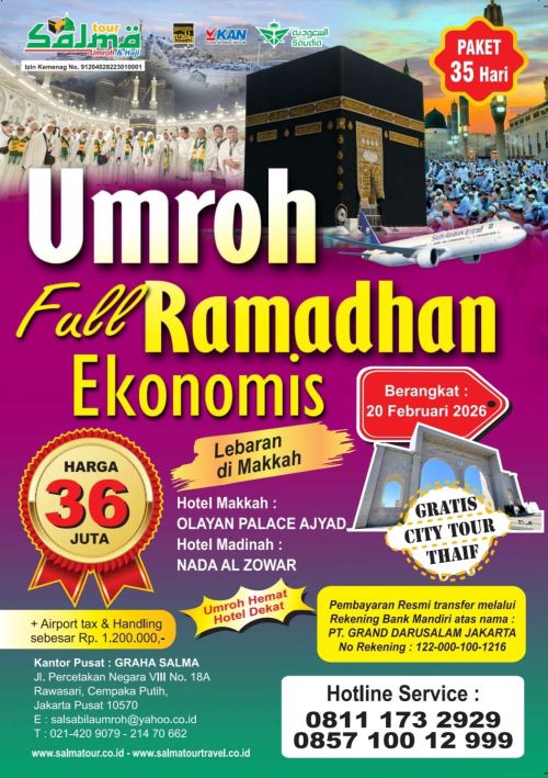 Paket Umroh Full Ramadhan 2026 - Salma Tour